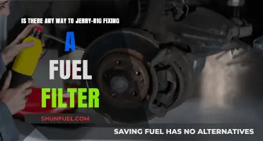 Jerry-Rigging a Fuel Filter: Quick, Temporary Fix?