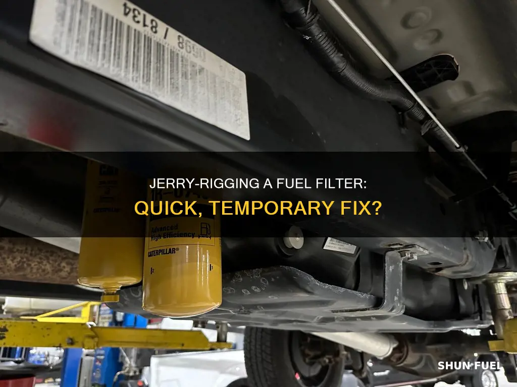 is there any way to jerry-rig fixing a fuel filter