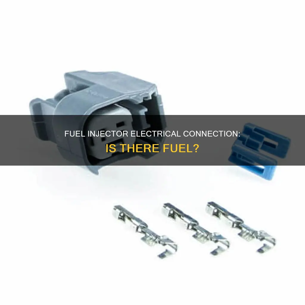 is there fuel in the fuel injector electrical connection