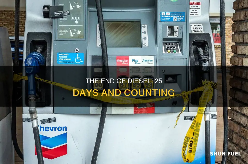is there only 25 days left of diesel fuel