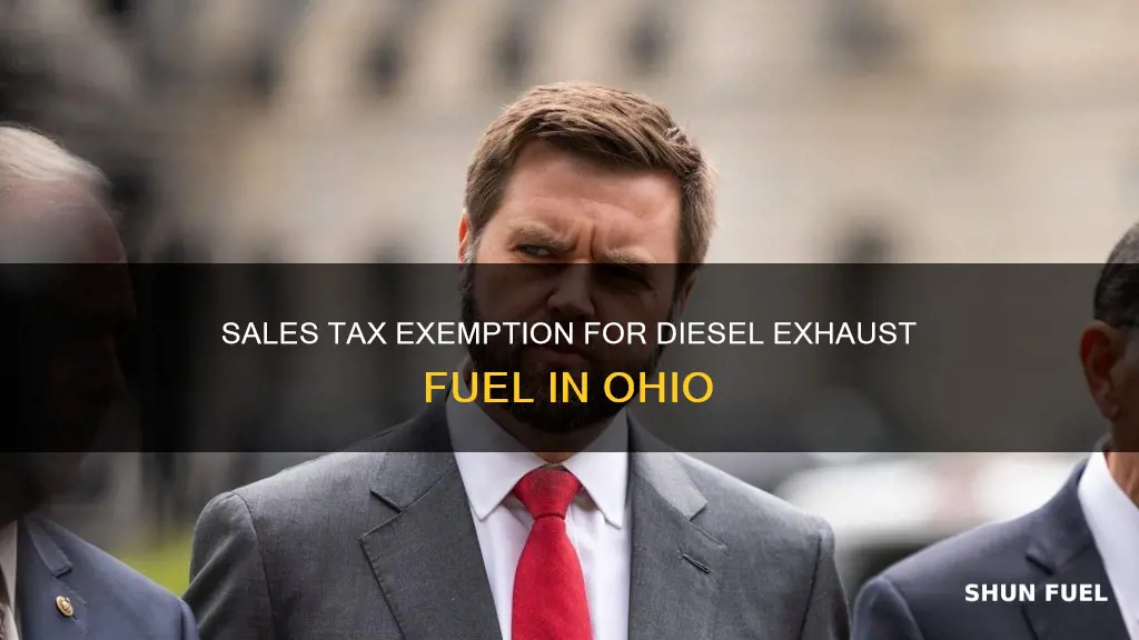 is there sales tax on diesel exhast fuel in ohio