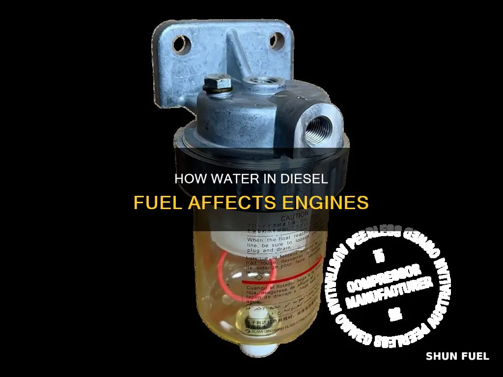is there water in diesel fuel