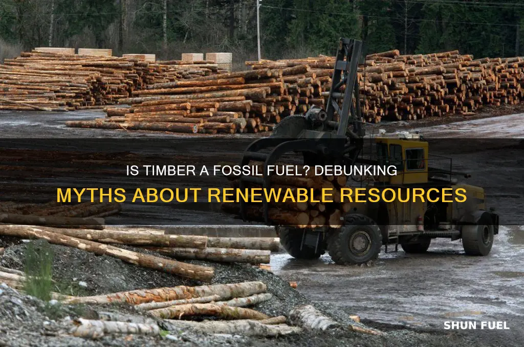 is timber a fossil fuel