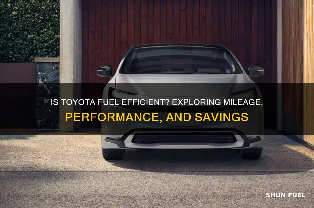 is toyota fuel efficient