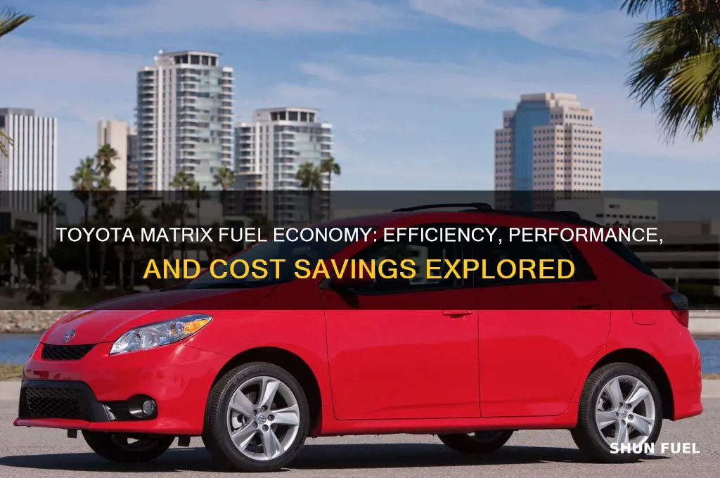 is toyota matrix fuel economy