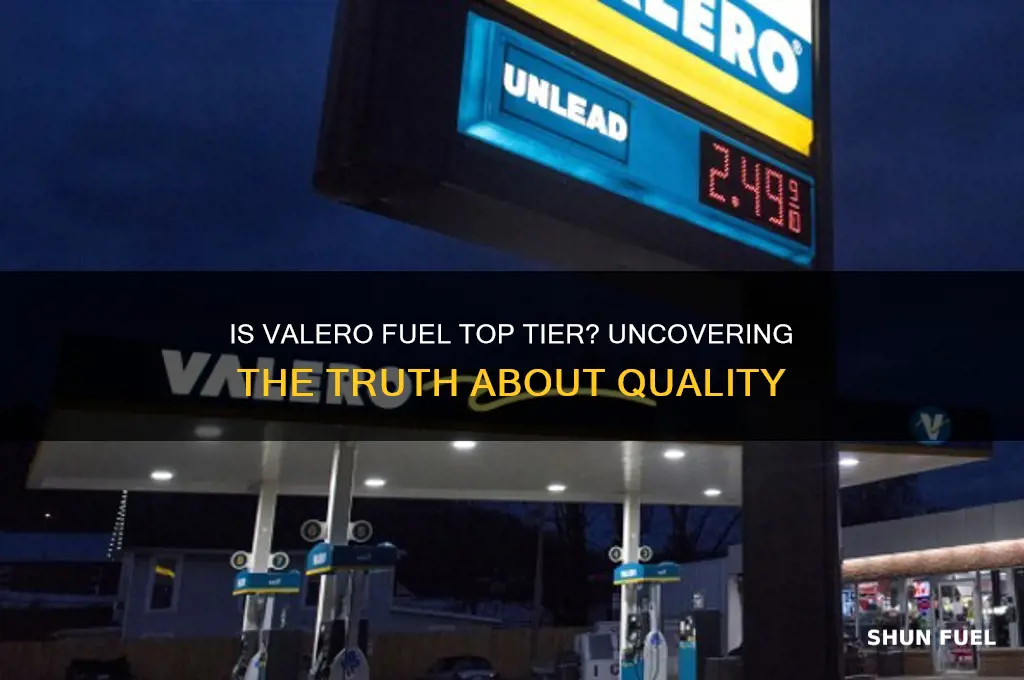is valero fuel top tier