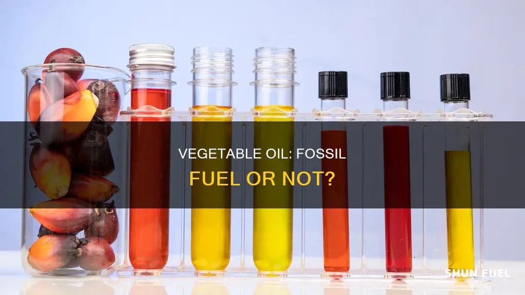 is vegetable oil a fossil fuel