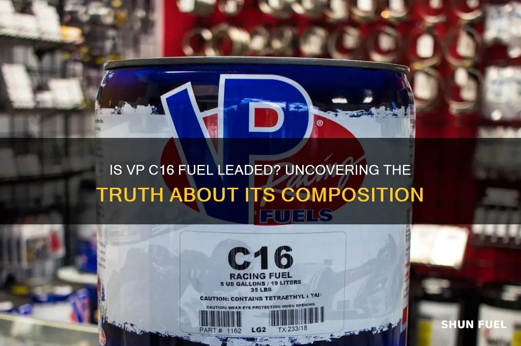is vp c16 fuel leaded