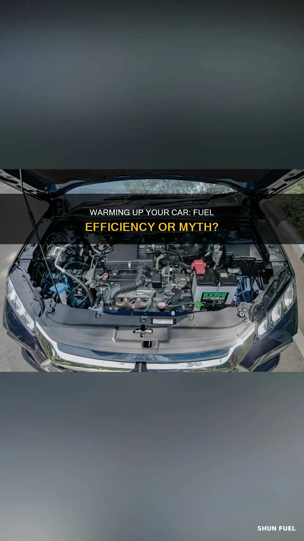 is warming a car more fuel efficient