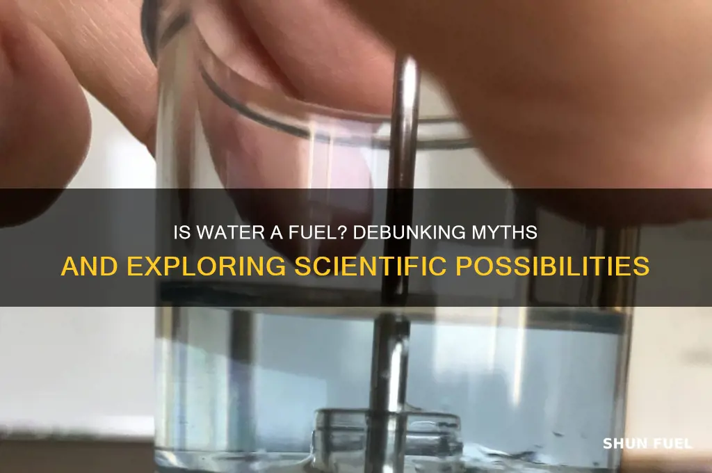 is water a fuel