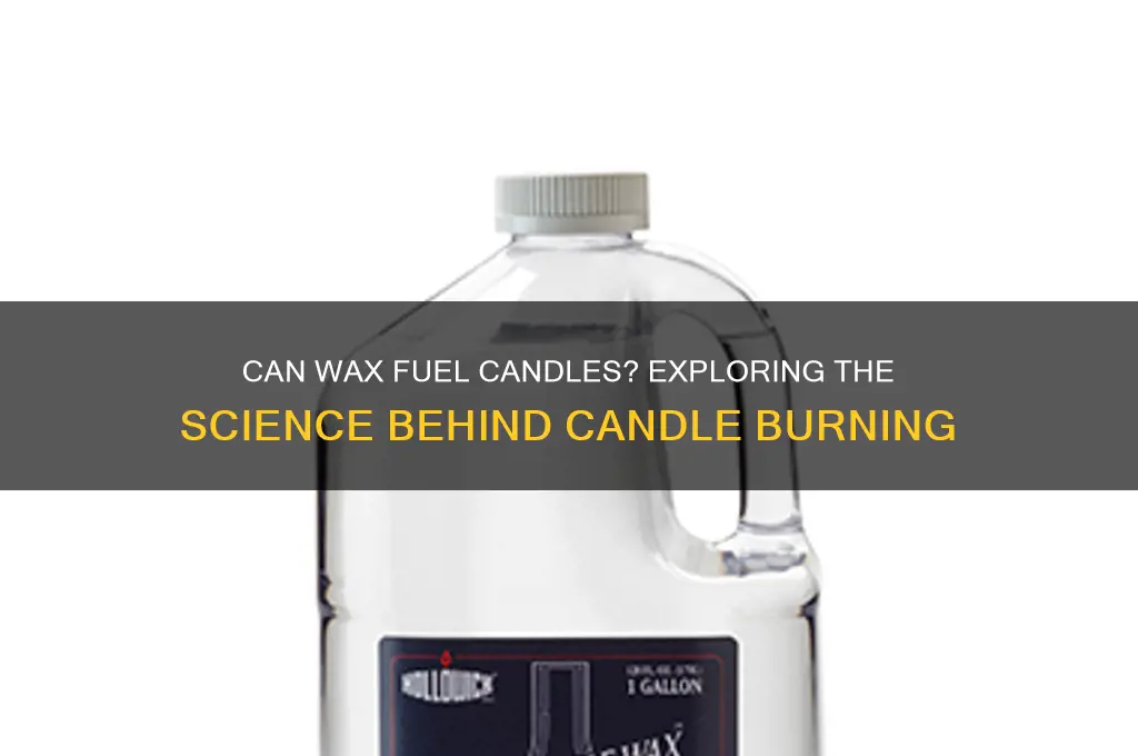 is wax used as fuel for candles