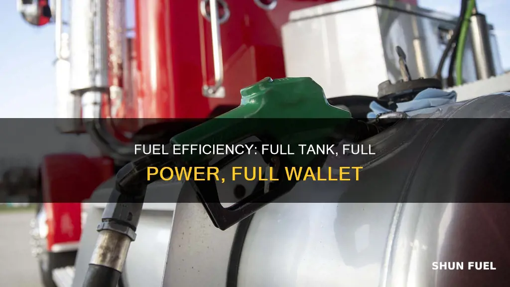 is your car more fuel efficient with a full gastank