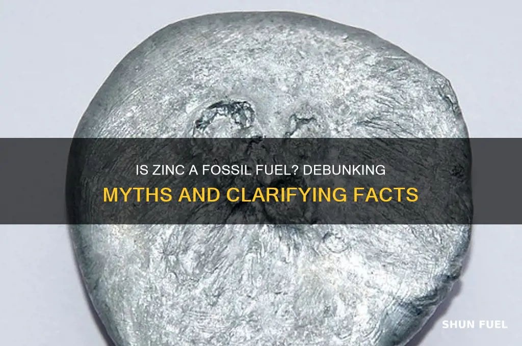 is zinc a fossil fuel