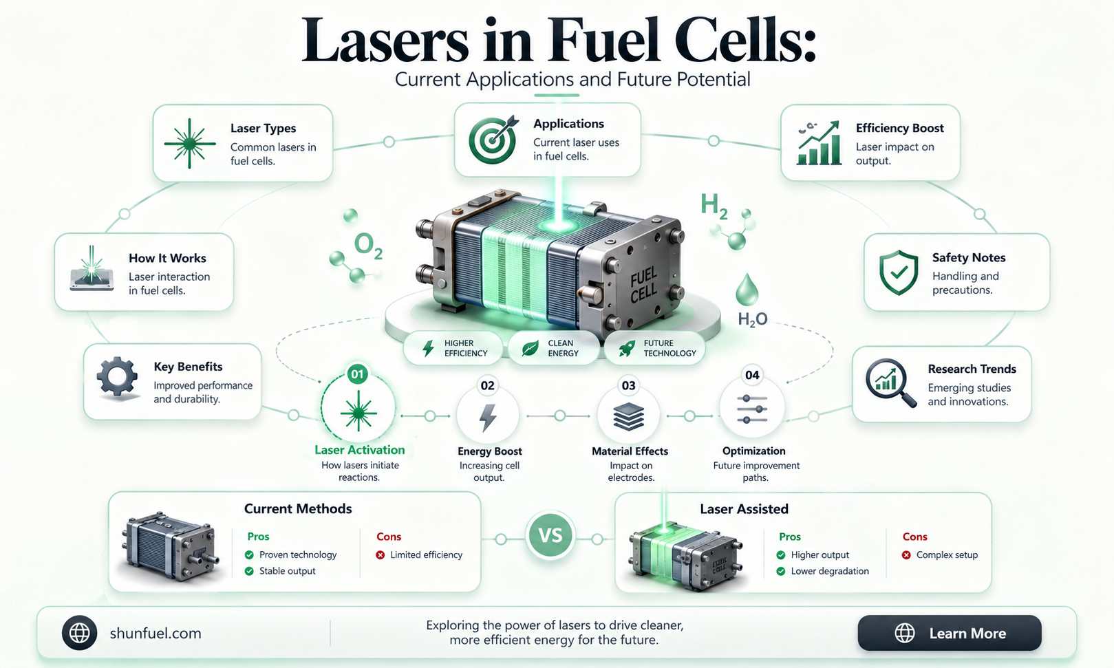 are lasers already used in fuel cells