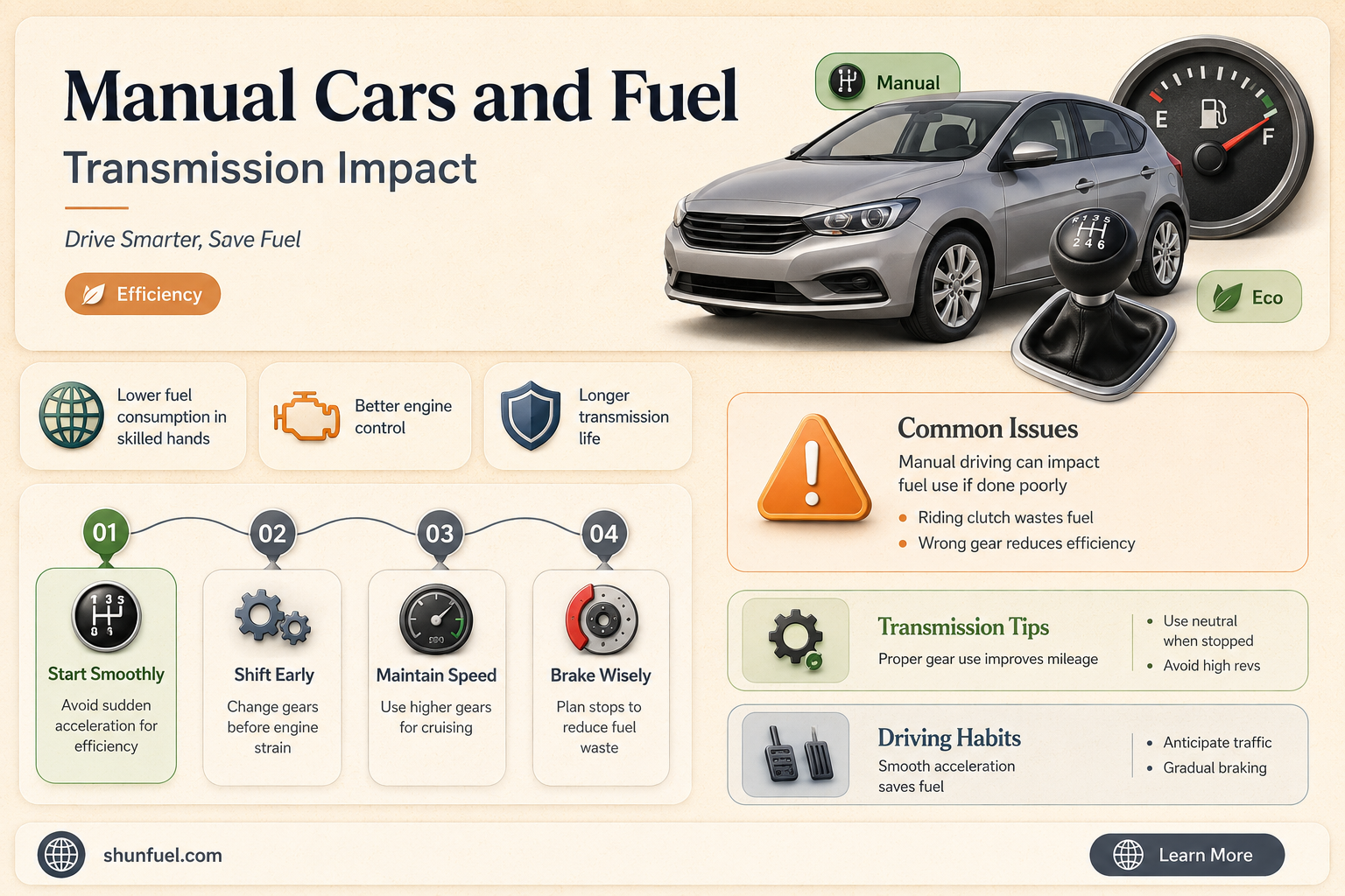 are manual transmission cars more fuel efficient