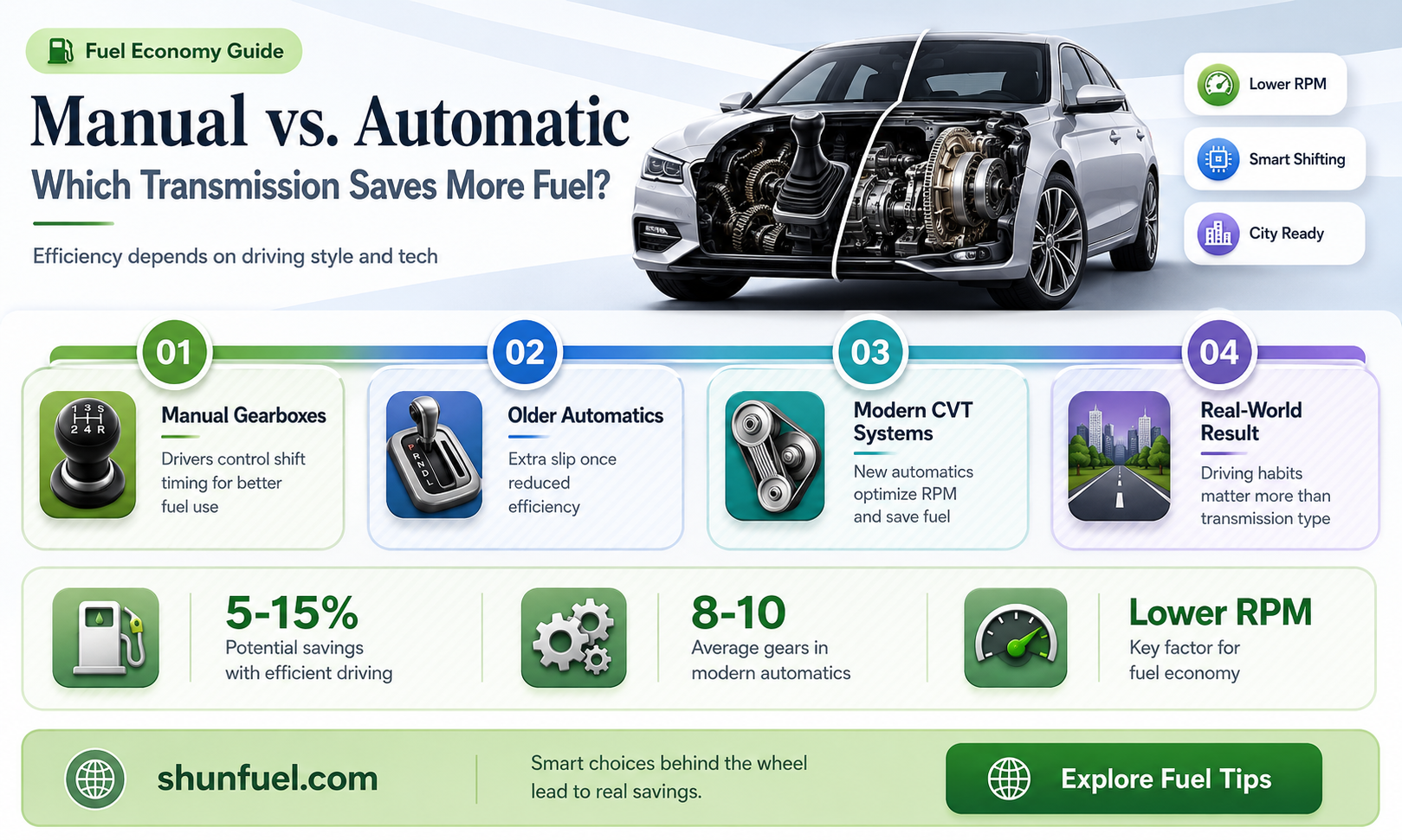 are manuals more fuel efficient