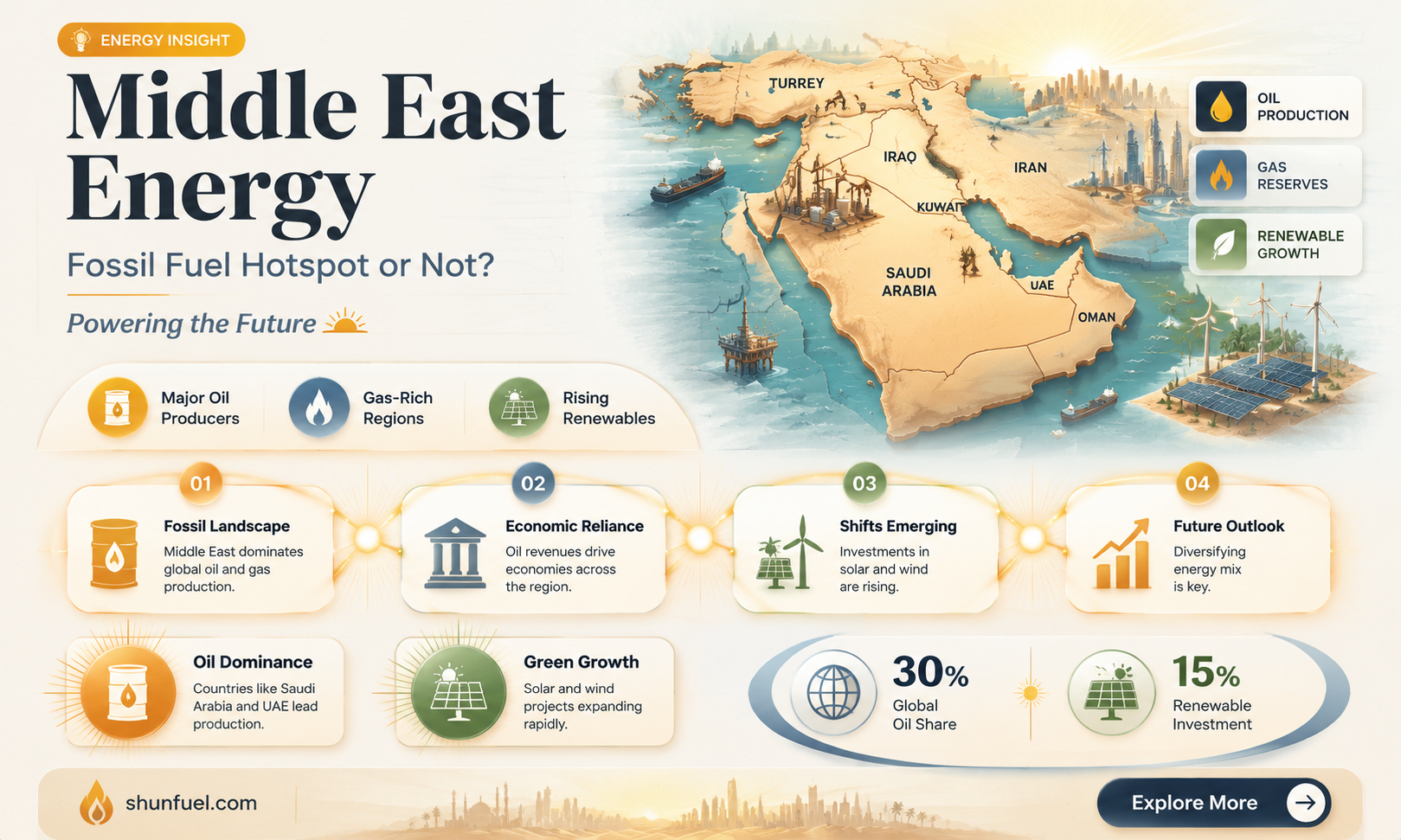 are fossil fuels heavily located in the middle east