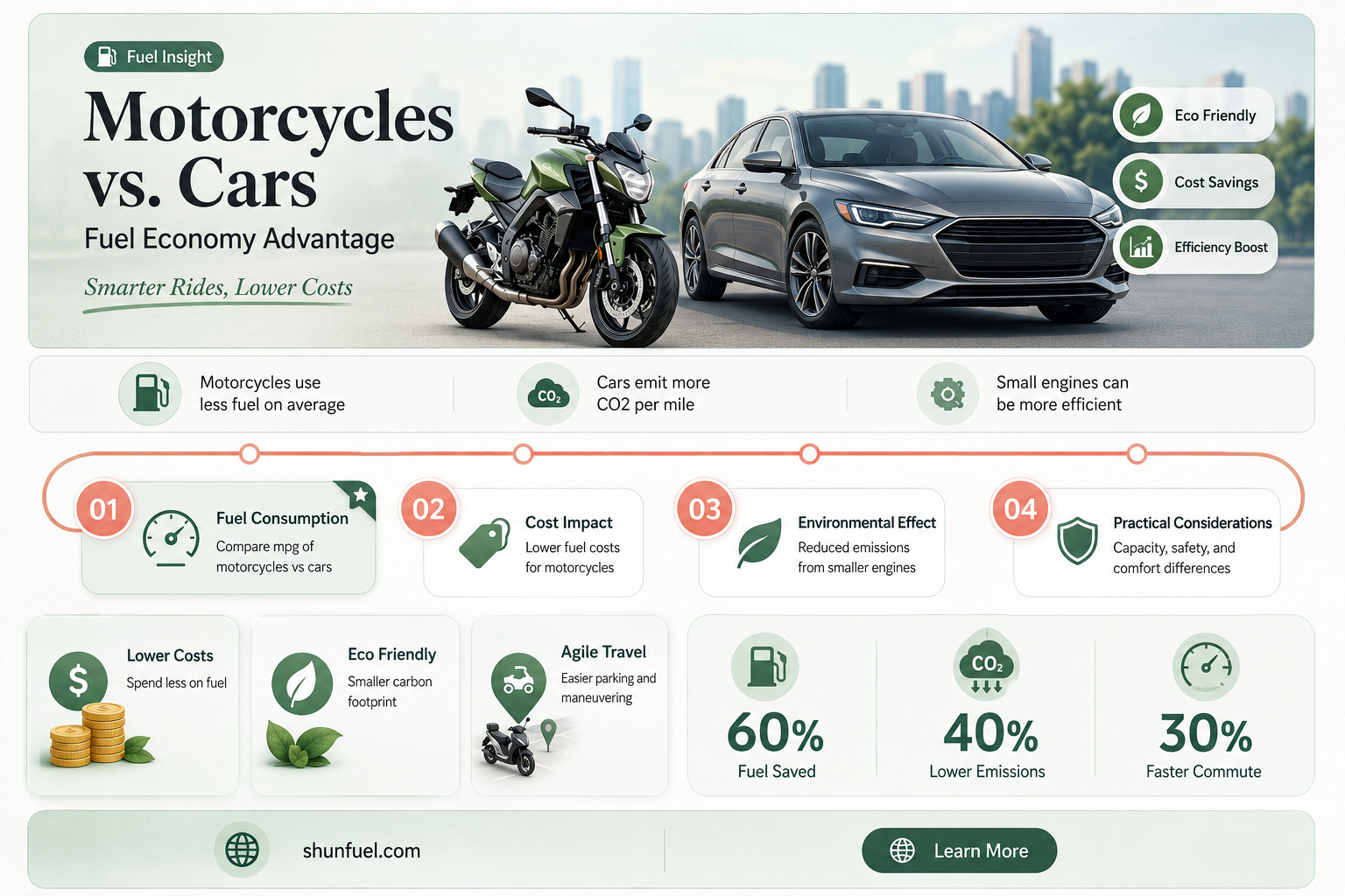 are motorcycles fuel economical