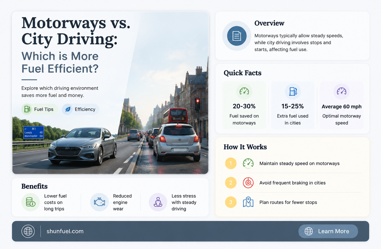 are motorways more fuel efficient