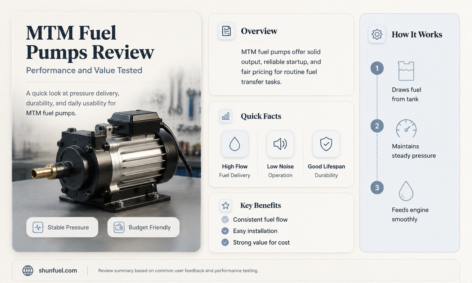 are mtm fuel pumps good