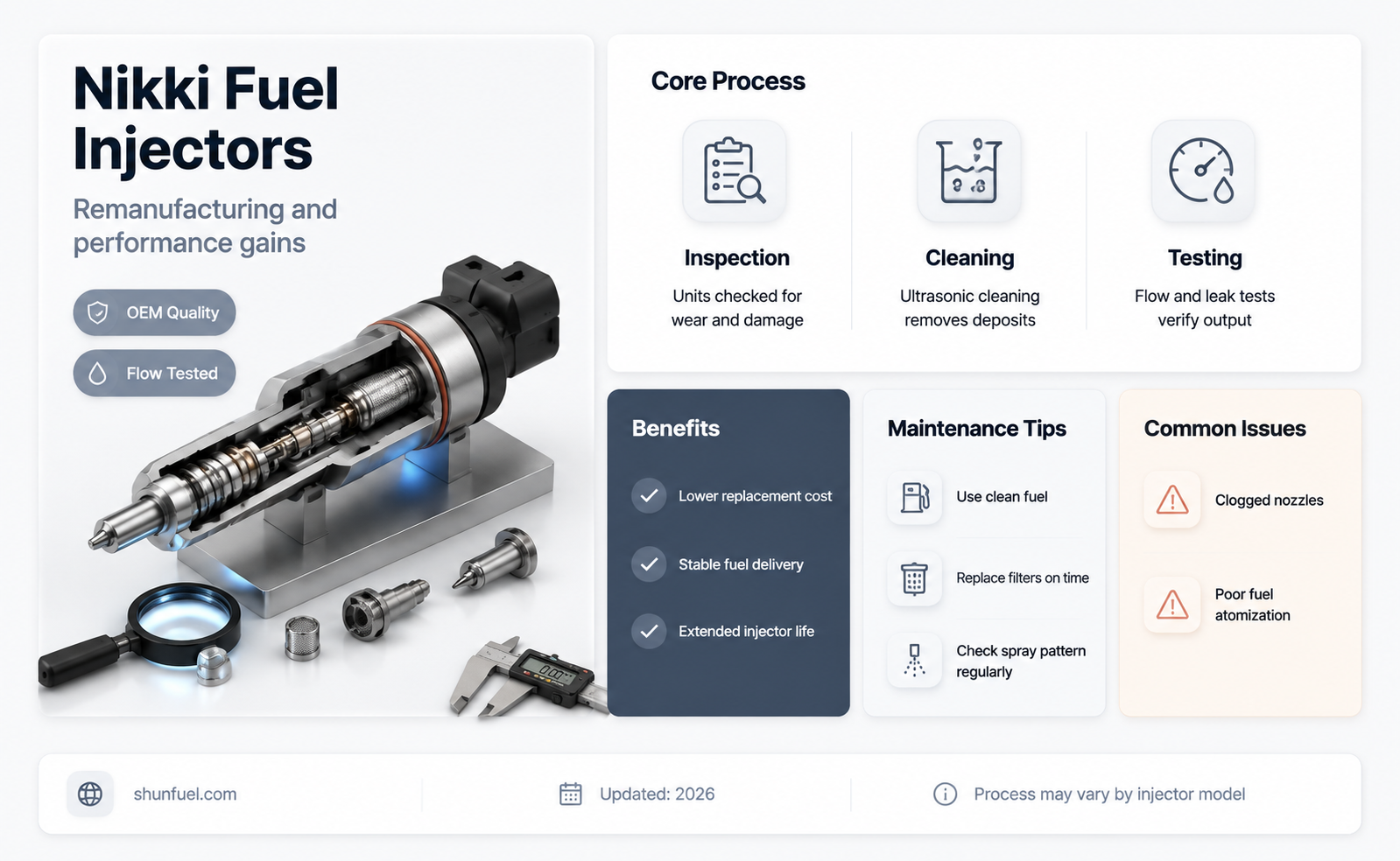 are nikki fuel injectors remanufactured