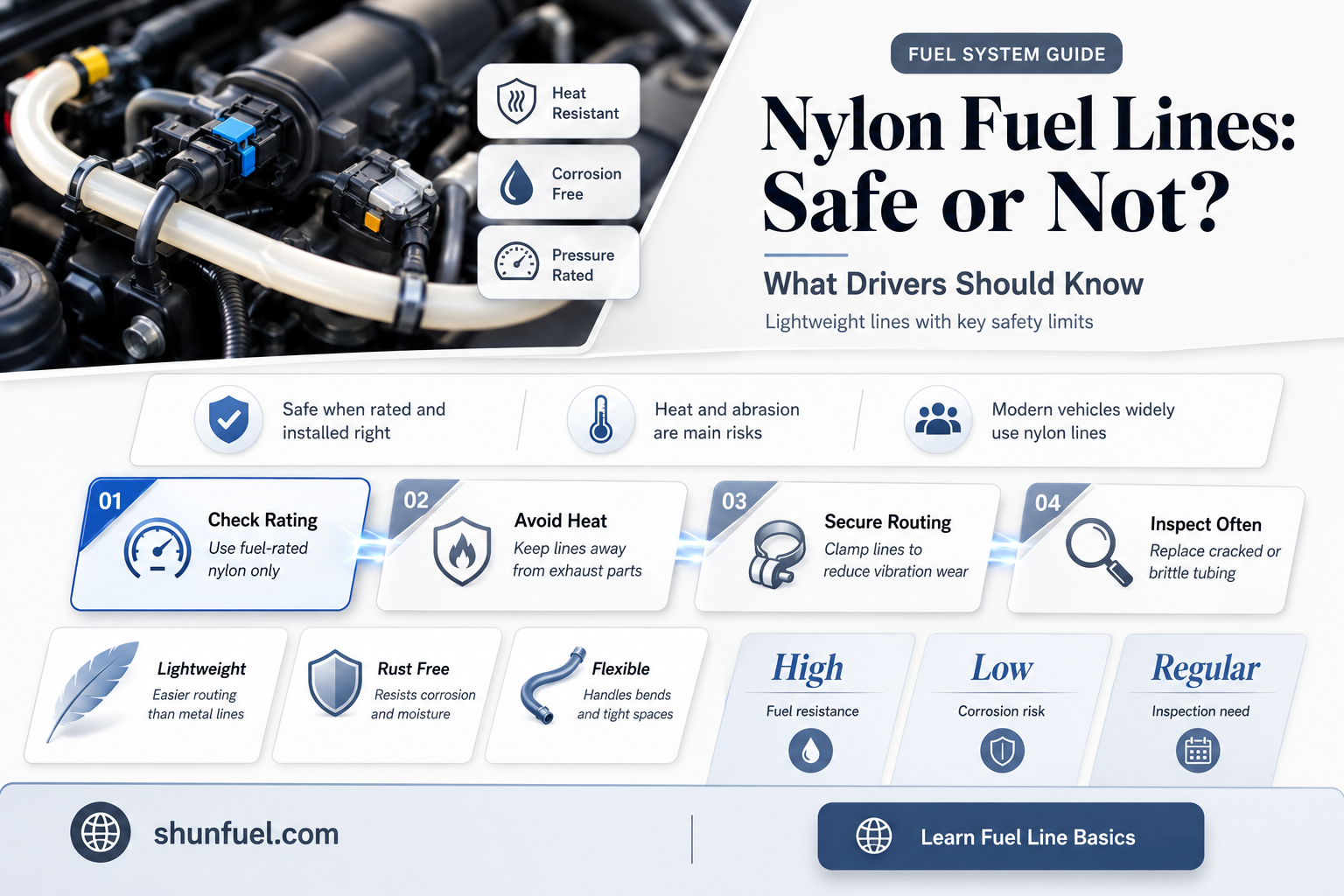 are nylon fuel lines safe