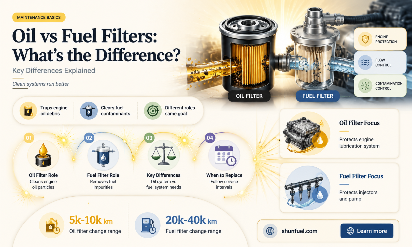 are the oil and fuel filter different