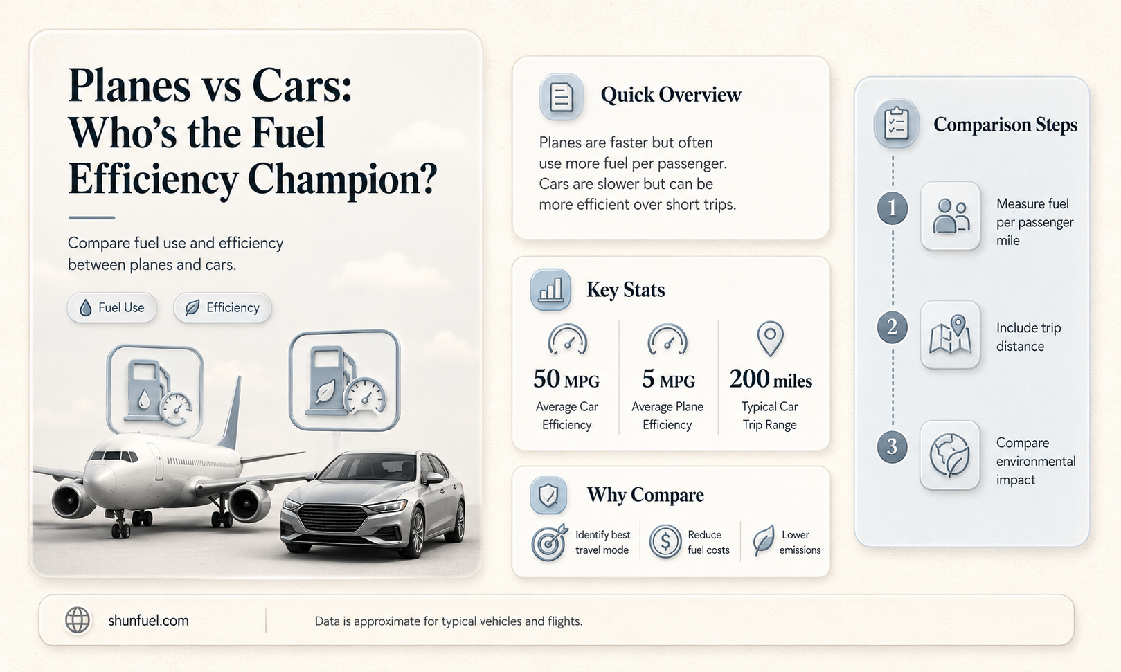 are planes less fuel efficient than cars