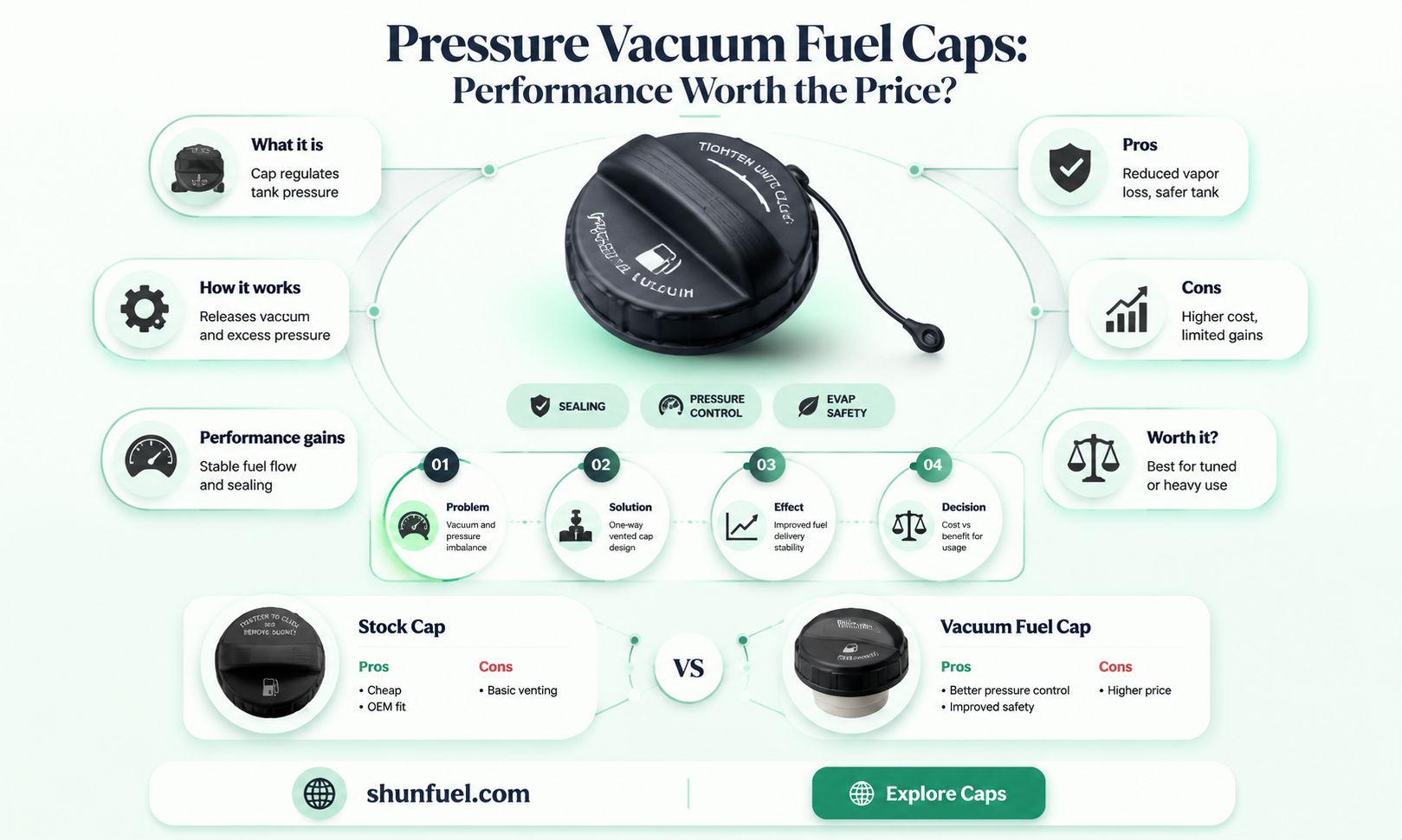 are pressure vacuum fuel caps worth it