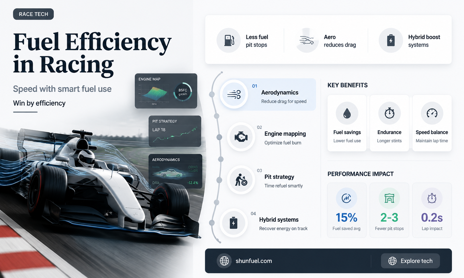 are race cars fuel efficient