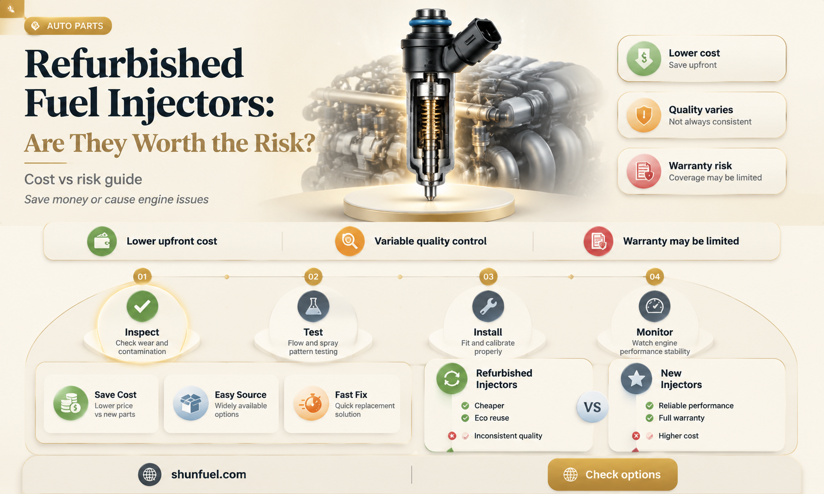are refurbished fuel injectors any good
