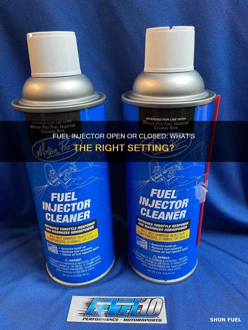 should a fuel injector read open or closed