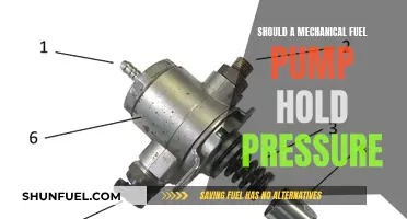 Diagnosing Mechanical Fuel Pump: Pressure Retention Indicates Health