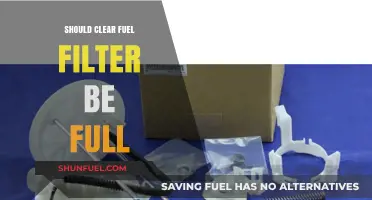 Clear Fuel Filters: Full or Empty?