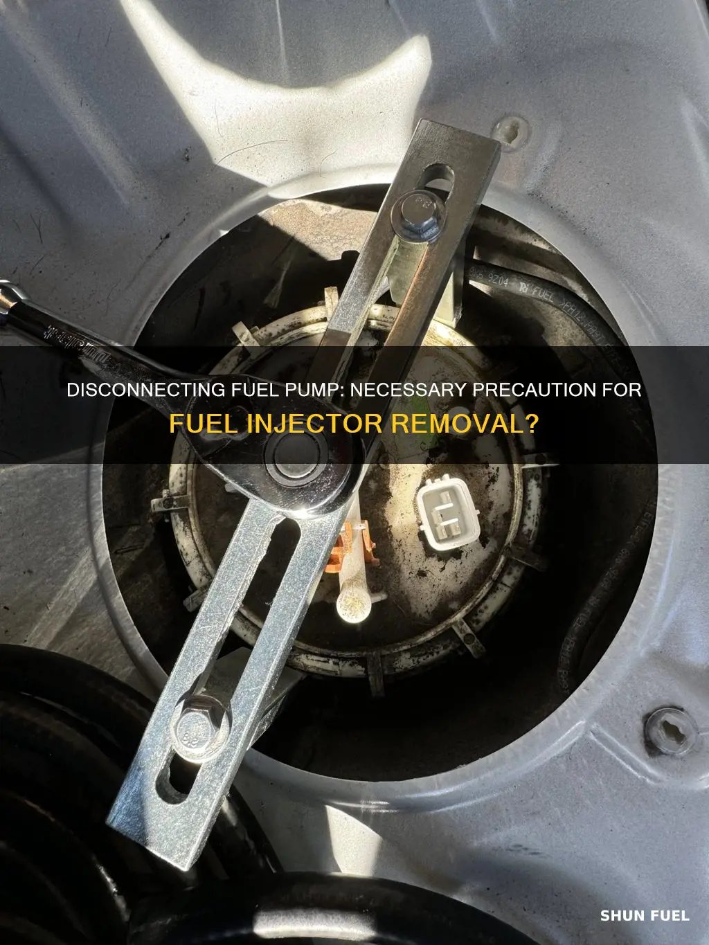 should disconnect the fuel pump before removing fuel injectors