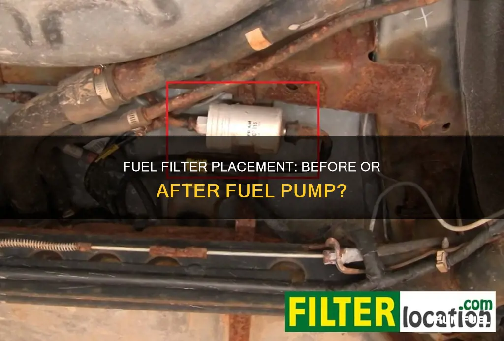 should fuel filter go before or after fuel pump