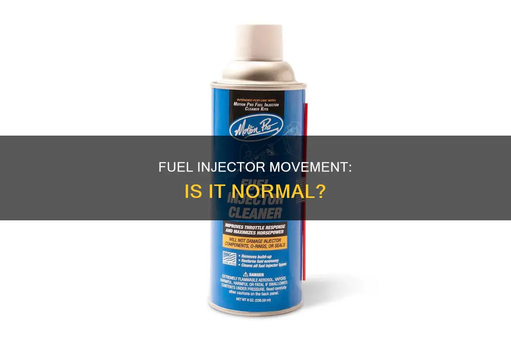 should fuel injectors move around