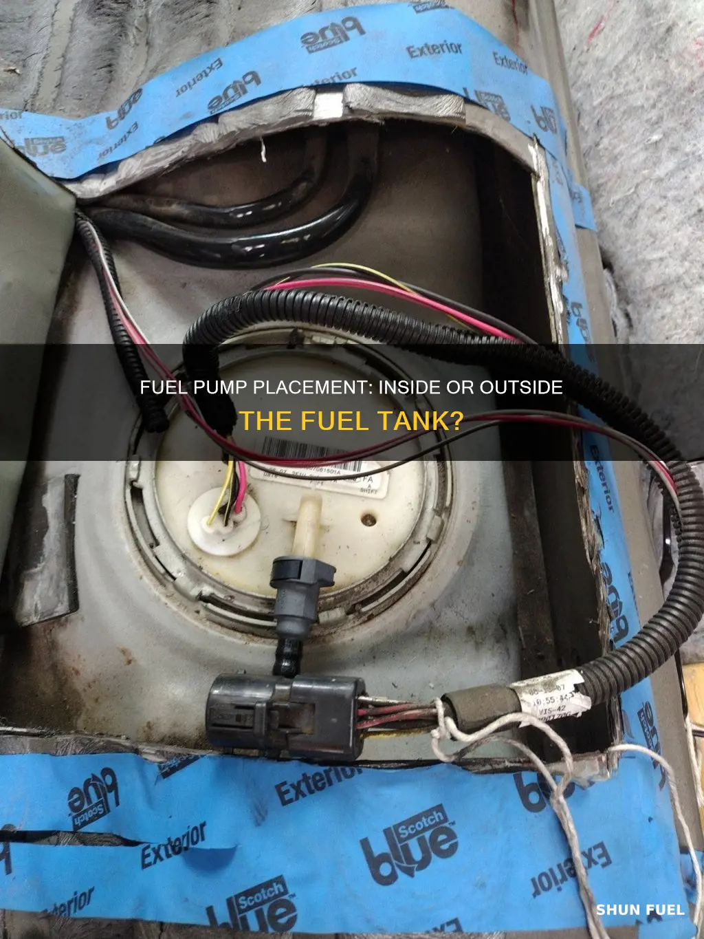 should fuel pump be inside or outside fuel tank