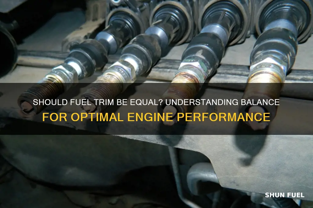 should fuel trim be equal