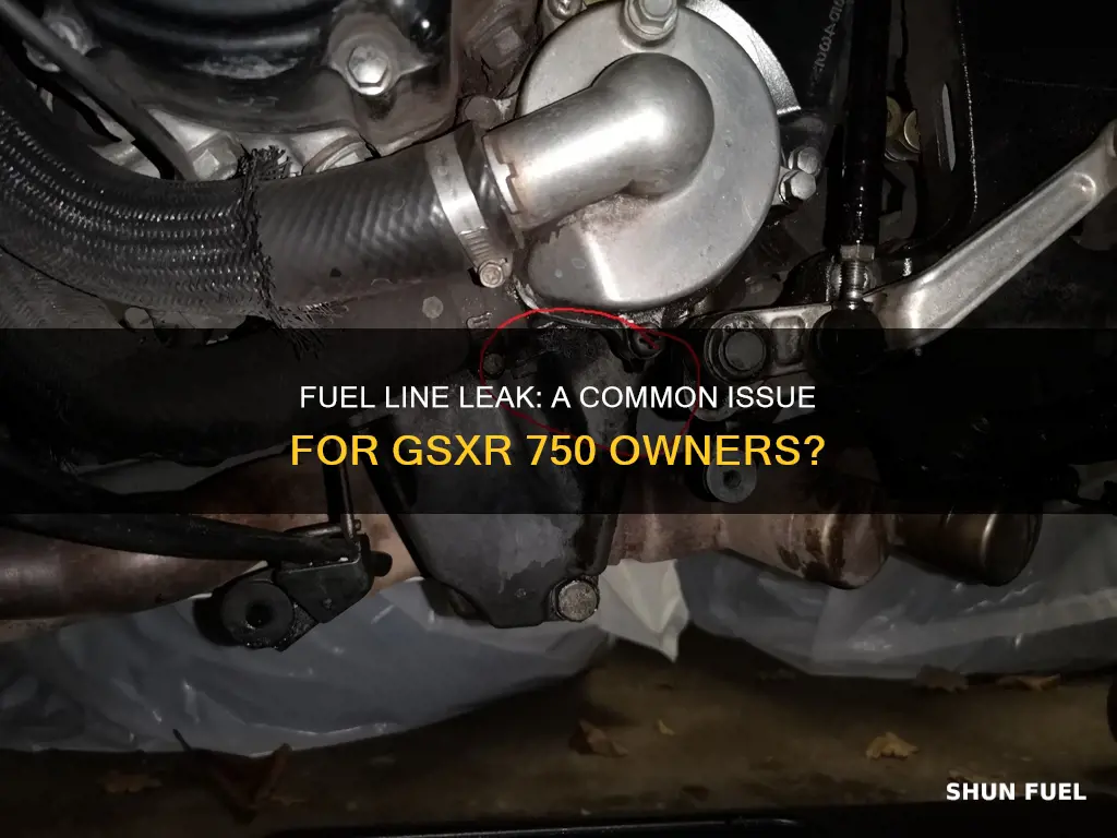 should gsxr 750 fuel line leak when disconnecting it