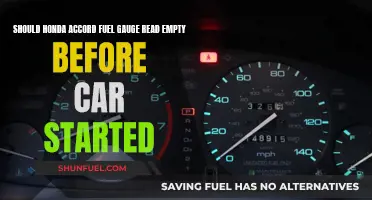 Honda Accord Fuel Gauge: Empty Reading Before Start?