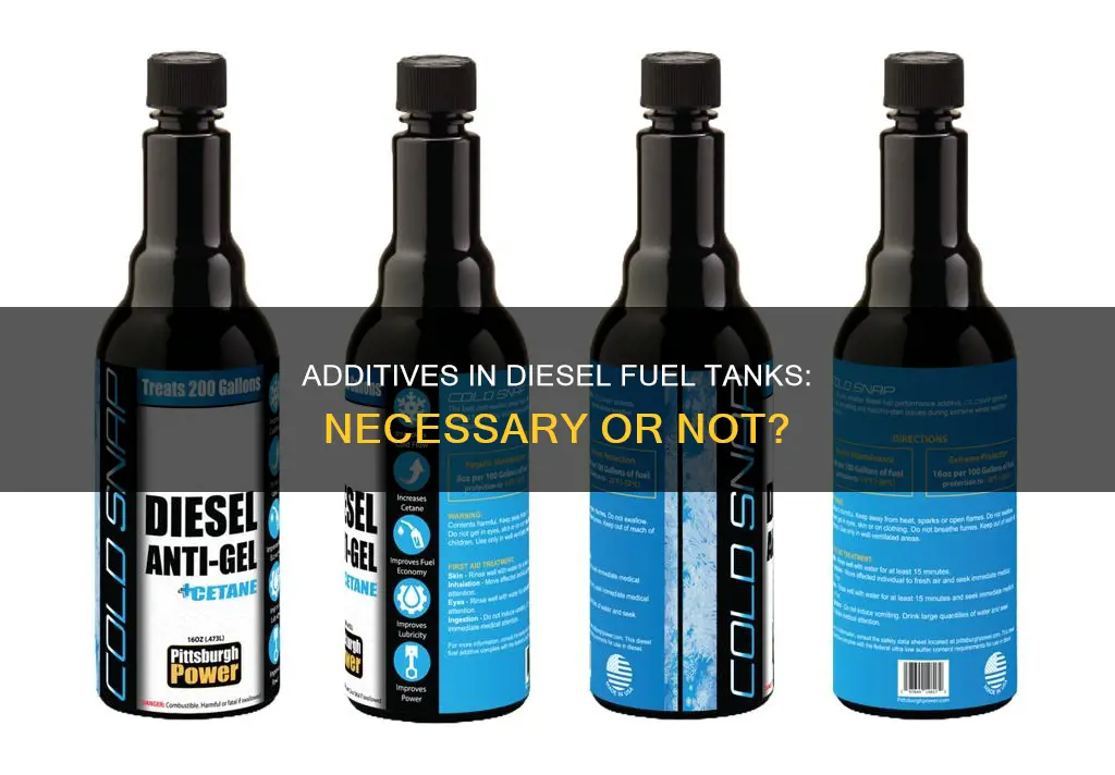 should i be usimg addatives in my diesel fuel tank