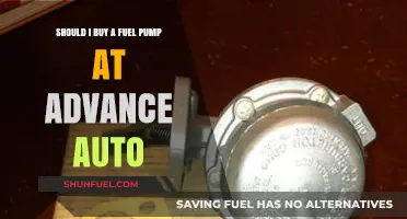 Is a Fuel Pump from Advance Auto Parts the Right Choice?