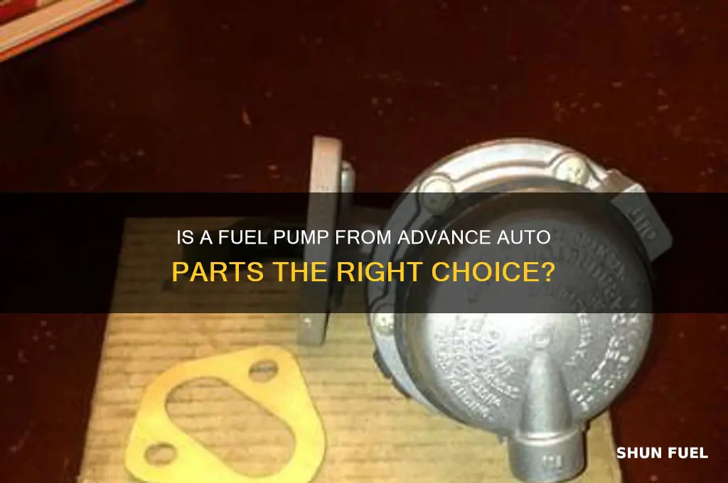 should i buy a fuel pump at advance auto