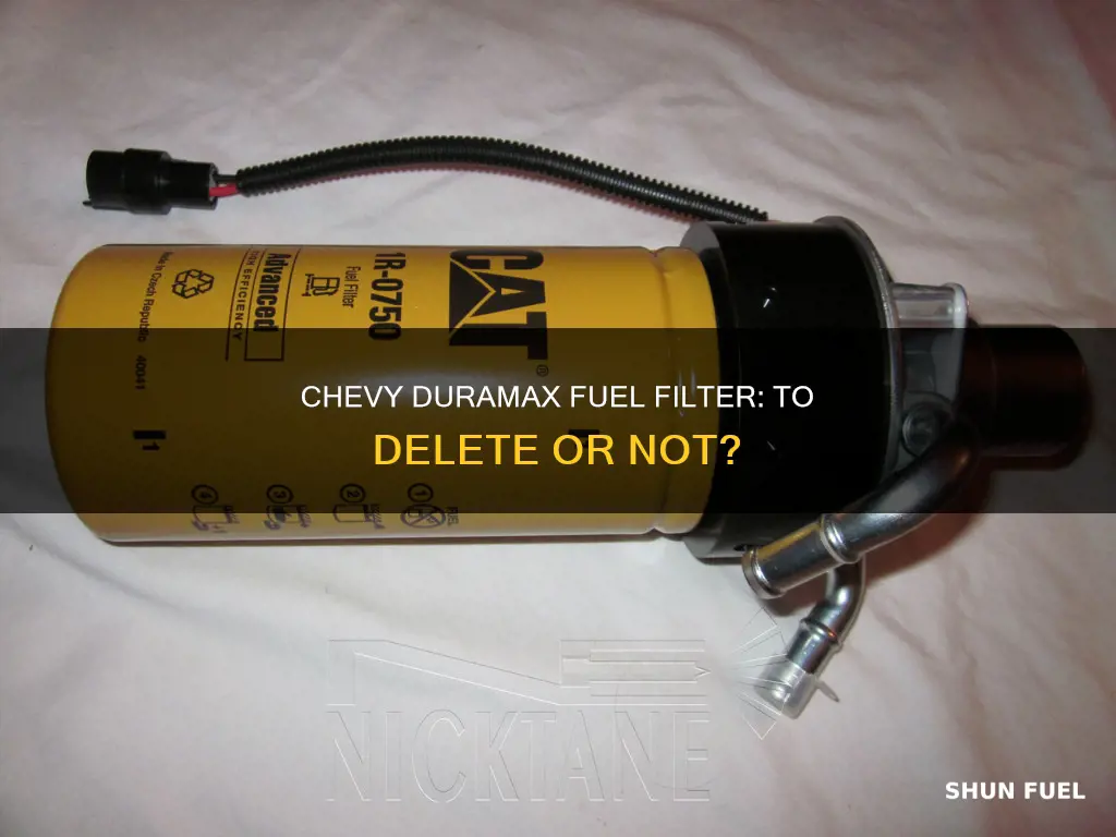 should i delet chevy 2003 duramax fuel filter