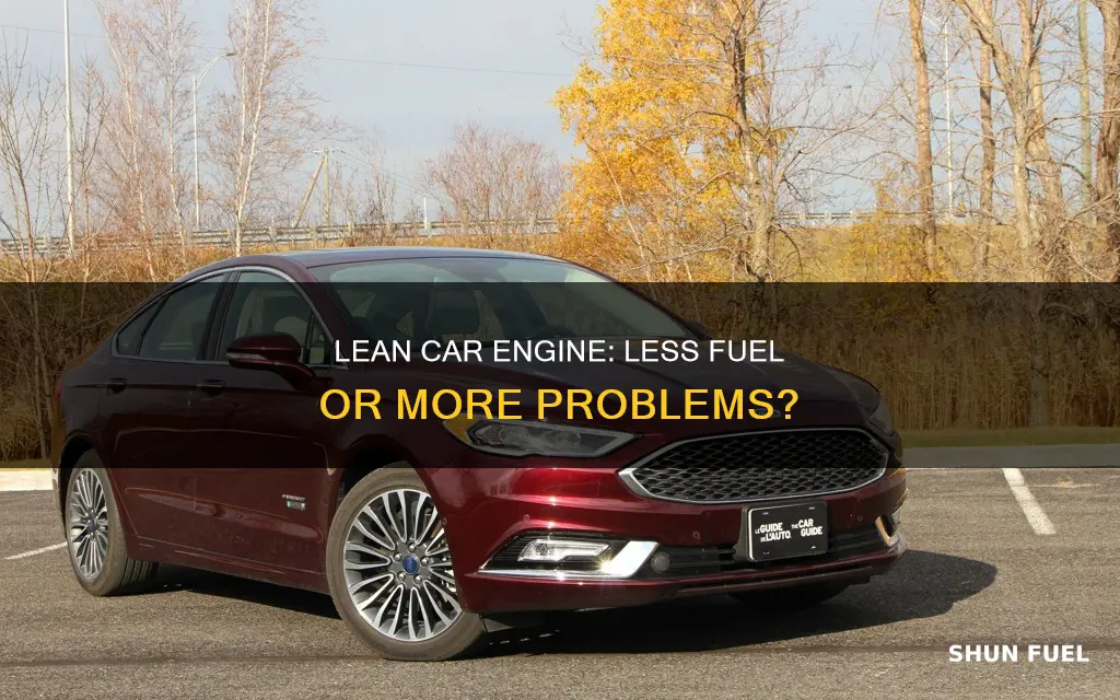 should i make my car run lean for less fuel