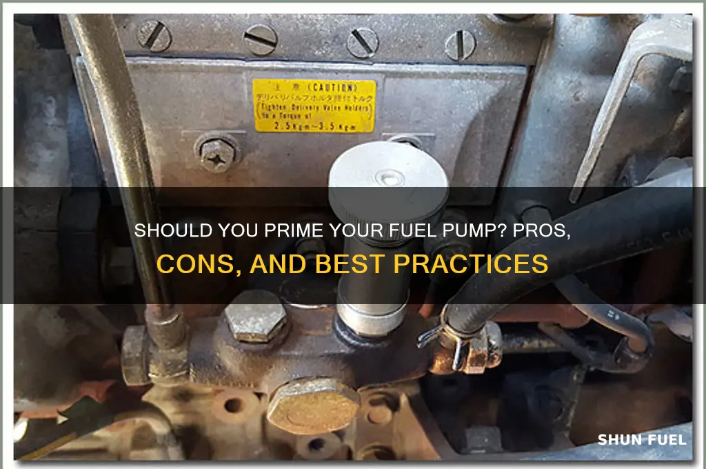 should i prime fuel pump