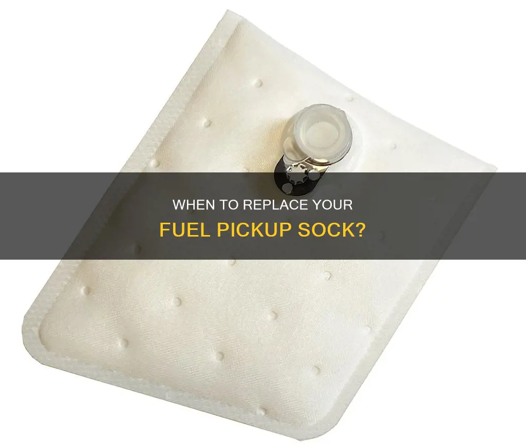 should i replace fuel pickup sock