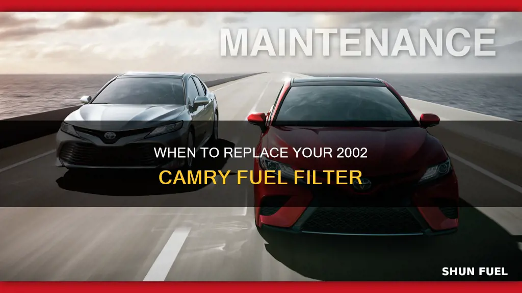 should i replace my fuel filter camry 2002