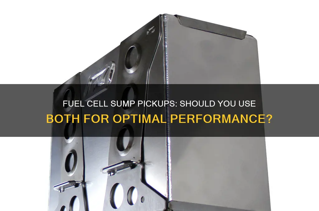 should i use both fuel cell sump pickups